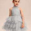 Flower Girl Dresses | Ball-Gown/Princess High Neck Knee-Length Tulle Flower Girl Dress As Picture – Girls