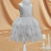 Flower Girl Dresses | Ball-Gown/Princess High Neck Knee-Length Tulle Flower Girl Dress As Picture – Girls