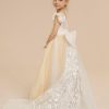 Flower Girl Dresses | Ball-Gown/Princess Scoop Detachable/Court Train Lace/Tulle Flower Girl Dress Champagne – Girls