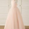 Flower Girl Dresses | Ball-Gown/Princess Scoop Detachable/Floor-Length Satin/Tulle Flower Girl Dress As Picture – Girls