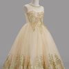 Flower Girl Dresses | Ball-Gown/Princess Scoop Floor-Length Tulle Flower Girl Dress As Picture – Girls