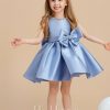 Flower Girl Dresses | Ball-Gown/Princess Scoop Knee-Length Satin Flower Girl Dress As Picture – Girls