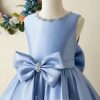 Flower Girl Dresses | Ball-Gown/Princess Scoop Knee-Length Satin Flower Girl Dress As Picture – Girls