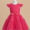 Flower Girl Dresses | Ball-Gown/Princess Scoop Knee-Length Tulle Flower Girl Dress As Picture – Girls