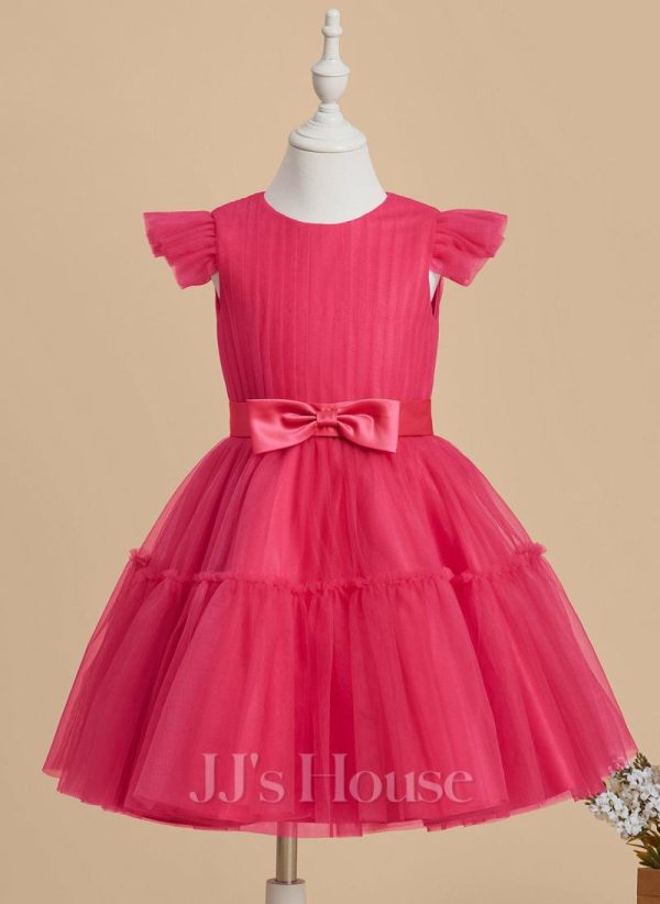 Flower Girl Dresses | Ball-Gown/Princess Scoop Knee-Length Tulle Flower Girl Dress As Picture – Girls