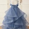 Flower Girl Dresses | Ball-Gown/Princess Square Floor-Length Lace/Tulle Flower Girl Dress As Picture – Girls