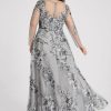 Formal & Evening | A-line Boat Neck Illusion Floor-Length Lace Evening Dress As Picture – Womens