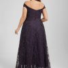 Formal & Evening | A-line Off the Shoulder Floor-Length Sequin Lace Evening Dress As Picture – Womens