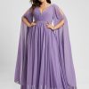 Formal & Evening | A-line V-Neck Floor-Length Chiffon Evening Dress With Pleated Tahiti – Womens