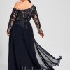 Formal & Evening | Trumpet/Mermaid Asymmetrical Illusion Floor-Length Lace Chiffon Evening Dress With Sequins As Picture – Womens