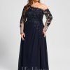 Formal & Evening | Trumpet/Mermaid Asymmetrical Illusion Floor-Length Lace Chiffon Evening Dress With Sequins As Picture – Womens