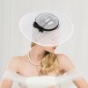 Hats | Classic Bowknot Sinamay Tea Party/Cocktail/Kentucky Derby Saucer Hats/Fascinators Black – Girls