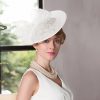 Hats | Elegant Bowknot Sinamay Cocktail/Kentucky Derby Saucer Hats/Fascinators With Headband Pink – Girls