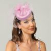 Hats | Elegant Flower Cocktail/Kentucky Derby/Ladies Day Pillbox Hats/Fascinators With Clip Pink – Girls