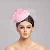 Hats | Elegant Flower Cocktail/Kentucky Derby/Ladies Day Pillbox Hats/Fascinators With Clip Pink – Girls