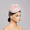 Hats | Elegant Flower Cocktail/Kentucky Derby/Ladies Day Pillbox Hats/Fascinators With Clip Pink – Girls