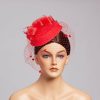 Hats | Elegant Flower Cocktail/Kentucky Derby/Ladies Day Pillbox Hats/Fascinators With Clip Pink – Girls