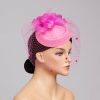 Hats | Elegant Flower Cocktail/Kentucky Derby/Ladies Day Pillbox Hats/Fascinators With Clip Pink – Girls