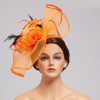 Hats | Elegant Flower Mesh Tea Party/Cocktail/Kentucky Derby Fascinators With Clip Dark Navy – Girls