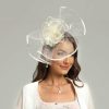 Hats | Elegant Flower Mesh Tea Party/Cocktail/Kentucky Derby Fascinators With Clip Dark Navy – Girls