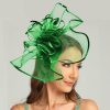 Hats | Elegant Flower Mesh Tea Party/Cocktail/Kentucky Derby Fascinators With Clip Dark Navy – Girls