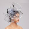 Hats | Elegant Flower Mesh Tea Party/Cocktail/Kentucky Derby Fascinators With Clip Dark Navy – Girls