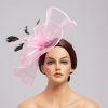 Hats | Elegant Flower Mesh Tea Party/Cocktail/Kentucky Derby Fascinators With Clip Dark Navy – Girls