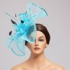 Hats | Elegant Flower Mesh Tea Party/Cocktail/Kentucky Derby Fascinators With Clip Dark Navy – Girls