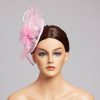 Hats | Elegant Flower/Pearl Mesh Cocktail/Kentucky Derby/Ladies Day Fascinators With Clip Beige – Girls