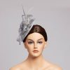 Hats | Elegant Flower/Pearl Mesh Cocktail/Kentucky Derby/Ladies Day Fascinators With Clip Beige – Girls