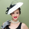 Hats | Elegant Kentucky Derby/Ladies Day Saucer Hats/Cocktail Hats/Fascinators With Headband As The Picture – Girls