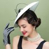 Hats | Elegant Kentucky Derby/Ladies Day Saucer Hats/Cocktail Hats/Fascinators With Headband As The Picture – Girls