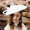 Hats | Elegant Kentucky Derby/Ladies Day Saucer Hats/Cocktail Hats/Fascinators With Headband As The Picture – Girls