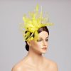 Hats | Faux Feather/Flower Mesh Kentucky Derby Fascinators With Clip Dark Navy – Girls