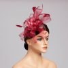 Hats | Faux Feather/Flower Mesh Kentucky Derby Fascinators With Clip Dark Navy – Girls