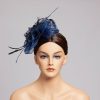 Hats | Faux Feather/Flower Mesh Kentucky Derby Fascinators With Clip Gold – Girls