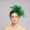 Hats | Faux Feather/Flower Mesh Kentucky Derby Fascinators With Clip Gold – Girls