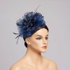 Hats | Faux Feather/Flower Mesh Kentucky Derby Fascinators With Clip Gold – Girls