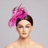 Hats | Faux Feather/Flower Mesh Kentucky Derby Fascinators With Clip Gold – Girls