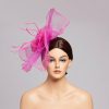 Hats | Faux Feather/Flower Mesh Kentucky Derby Fascinators With Clip Purple – Girls