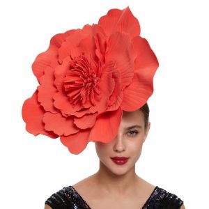 Hats | Gorgeous Flower Cocktail/Kentucky Derby/Ladies Day Fascinators With Clip/Headband Red – Girls