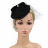 Hats | Vintage Bowknot/Veil Mesh Tea Party/Cocktail/Kentucky Derby Pillbox Hats/Fascinators With Clip Dark Navy – Girls