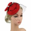 Hats | Vintage Bowknot/Veil Mesh Tea Party/Cocktail/Kentucky Derby Pillbox Hats/Fascinators With Clip Dark Navy – Girls