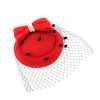 Hats | Vintage Bowknot/Veil Mesh Tea Party/Cocktail/Kentucky Derby Pillbox Hats/Fascinators With Clip Dark Navy – Girls