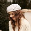 Hats | Women’s Classic Wool Casual/Tea Party Beret Hats White – Girls