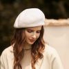 Hats | Women’s Classic Wool Casual/Tea Party Beret Hats White – Girls