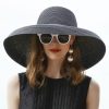 Hats | Women’s Classic/Wide Brim Casual/Holiday/Beach Summer Sun Hats/Straw Hats Black – Girls