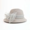 Hats | Women’s Elegant Bowknot Wedding/Ladies Day Sun Hats/Church Hats/Straw Hats Apricot – Girls