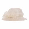 Hats | Women’s Elegant Bowknot Wedding/Ladies Day Sun Hats/Church Hats/Straw Hats Apricot – Girls