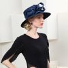 Hats | Women’s Elegant Flower Cocktail/Ladies Day Church Hats Dark Blue – Girls